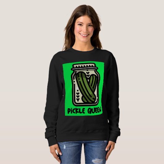 PICKLE QUEEN DAMES SWEATSHIRT (Voorkant volledig)