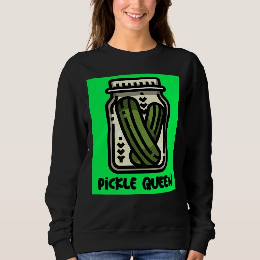 PICKLE QUEEN DAMES SWEATSHIRT (Voorkant)