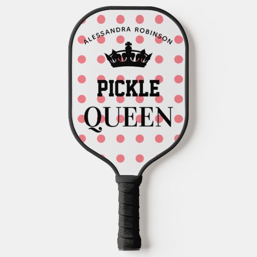 Pickle Queen, gepersonaliseerde pickleball paddle (Voorkant)