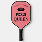 Pickle Queen, gepersonaliseerde pickleball paddle (Achterkant)