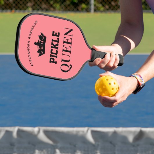 Pickle Queen, gepersonaliseerde pickleball paddle (Insitu)
