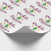 Pickle Queen Pickles Lover Women Girls Cadeaupapier (Hoek)
