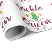 Pickle Queen Pickles Lover Women Girls Cadeaupapier (Rol Hoek)