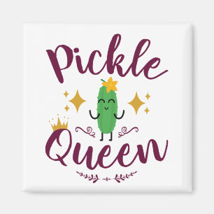 Pickle Queen Pickles Lover Women Girls Magneet