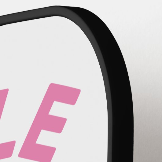 Pickle Queen Pink Typography Sports Accessoires Pickleball Paddle (Links Detail)