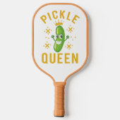 Pickle Queen Typography Sports Accessoires Pickleball Paddle (Achterkant)
