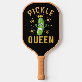 Pickle Queen Typography Sports Accessoires Pickleball Paddle