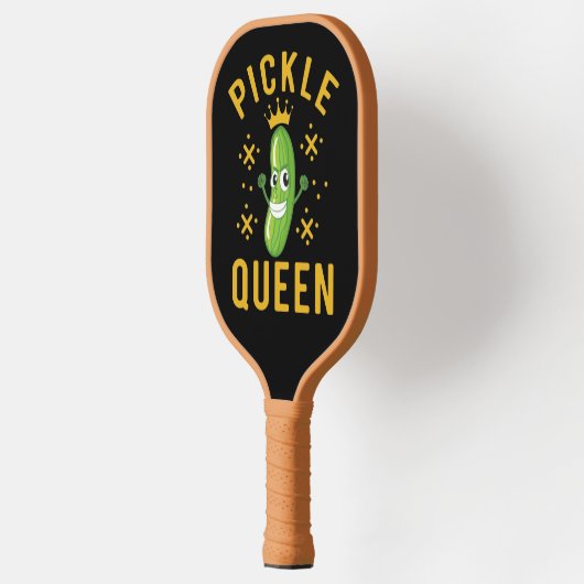 Pickle Queen Typography Sports Accessoires Pickleball Paddle (Links)