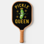 Pickle Queen Typography Sports Accessoires Pickleball Paddle (Achterkant)