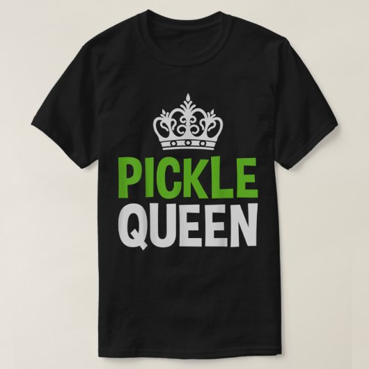 Pickle Queen Vegan Funny Vegetable T-shirt (Design voorkant)