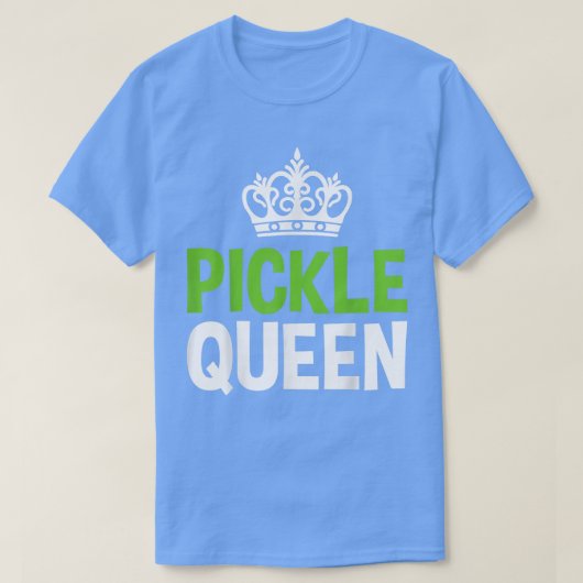 Pickle Queen Vegan Funny Vegetable T-shirt (Design voorkant)