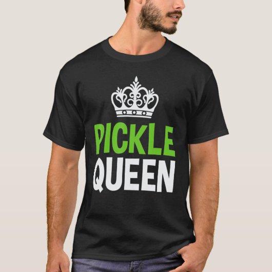 Pickle Queen Vegan Groente T-shirt (Voorkant)