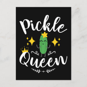 Pickle Queen Vrouwen Pickles Lover Briefkaart