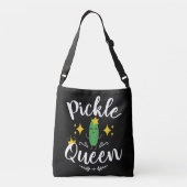 Pickle Queen Vrouwen Pickles Lover Crossbody Tas (Achterkant)