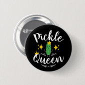 Pickle Queen Vrouwen Pickles Lover Ronde Button 5,7 Cm (Voorkant /achterkant)