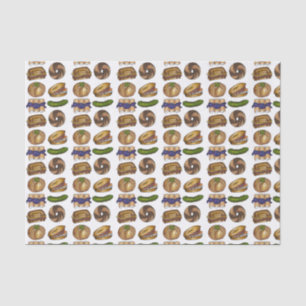 Pickle Reuben Sandwich Blintz Bagel Knish Foodie Tissuepapier