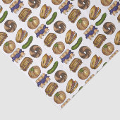 Pickle Reuben Sandwich Blintz Bagel Knish Foodie Tissuepapier (Detail)