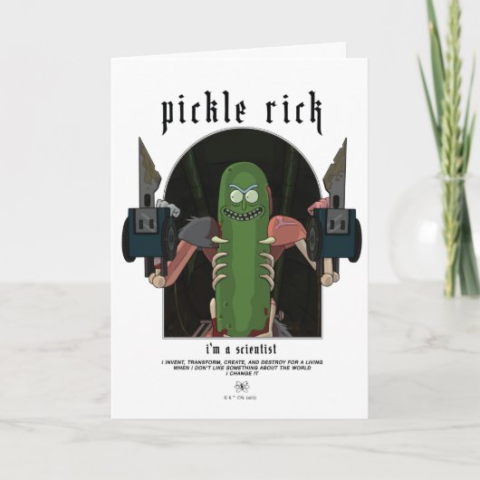 Pickle Rick - Ik ben een wetenschapper Grafisch Ci Kaart (Voorkant)