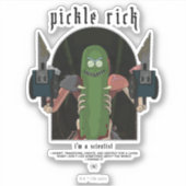 Pickle Rick - Ik ben een wetenschapper Grafisch Ci Sticker (Voorkant)