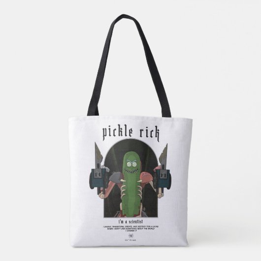Pickle Rick - Ik ben een wetenschapper Grafisch Ci Tote Bag (Achterkant)