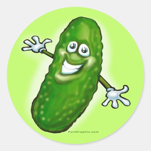 Pickle Ronde Sticker (Voorkant)