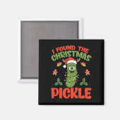 Pickle Santa Hat Kerstverlichting - Ik vond de ker Magneet (Voorkant / Achterkant)