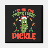Pickle Santa Hat Kerstverlichting - Ik vond de ker Magneet (Voorkant)