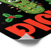 Pickle Santa Hat Kerstverlichting - Ik vond de ker Poster (Hoek)