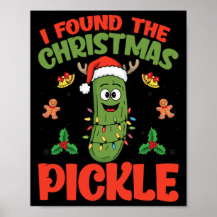 Pickle Santa Hat Kerstverlichting - Ik vond de ker Poster