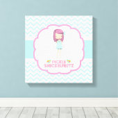 Pickle Snickelfritz 12x12 Canvas - Blauwgroen Chev (Insitu (Houten vloer))