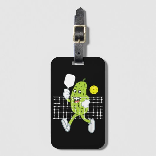 Pickle Speling Pickleball - Funny Pickleball Paddl Bagagelabel (Voorkant (verticaal))
