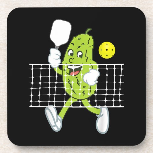 Pickle Speling Pickleball - Funny Pickleball Paddl Bier Onderzetter (Voorkant)