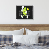 Pickle Speling Pickleball - Funny Pickleball Paddl Canvas Afdruk (Insitu (Slaapkamer))