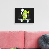 Pickle Speling Pickleball - Funny Pickleball Paddl Canvas Afdruk (Insitu (Woonkamer))