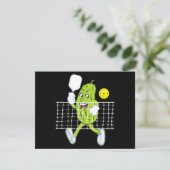Pickle Speling Pickleball - Funny Pickleball Paddl Feestdagenkaart (Staand voorkant)