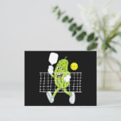 Pickle Speling Pickleball - Funny Pickleball Paddl Feestdagenkaart (Staand voorkant)