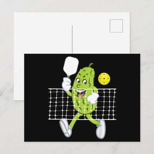 Pickle Speling Pickleball - Funny Pickleball Paddl Feestdagenkaart (Voorkant / Achterkant)