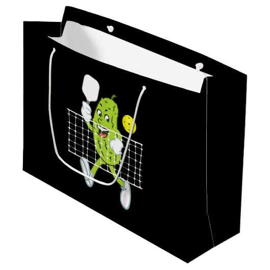 Pickle Speling Pickleball - Funny Pickleball Paddl Groot Cadeauzakje (Voorkant Gekanteld)