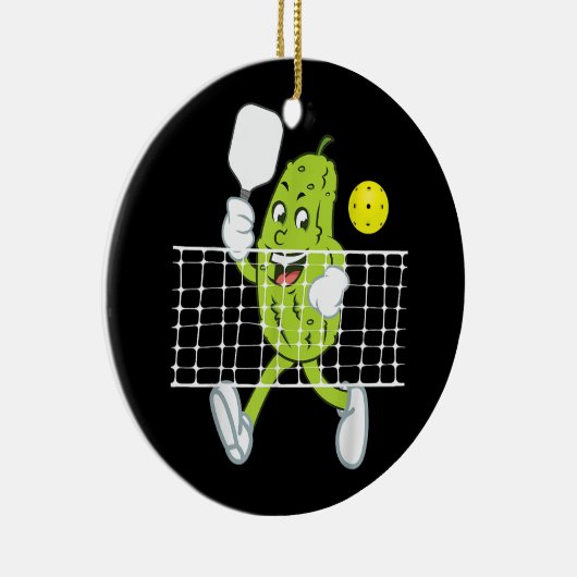 Pickle Speling Pickleball - Funny Pickleball Paddl Keramisch Ornament (Rechts)