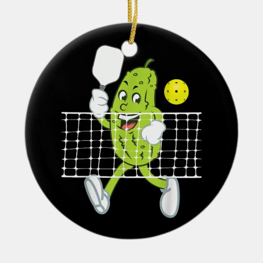 Pickle Speling Pickleball - Funny Pickleball Paddl Keramisch Ornament (Voorkant)