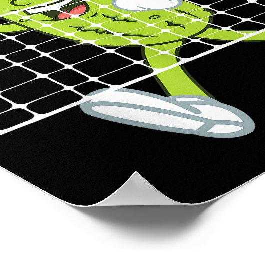 Pickle Speling Pickleball - Funny Pickleball Paddl Poster (Hoek)