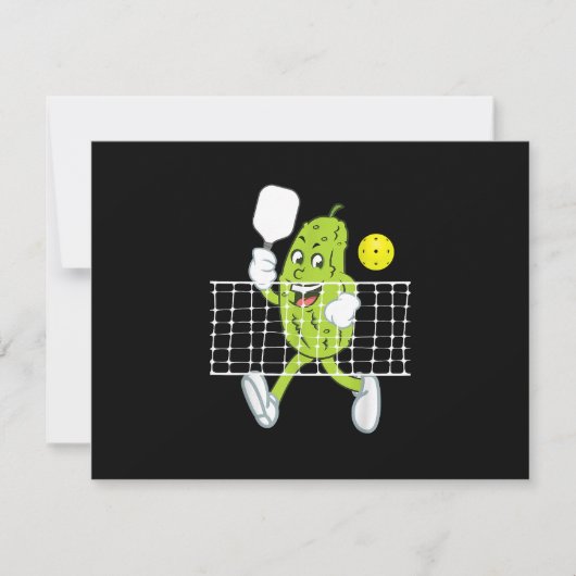 Pickle Speling Pickleball - Funny Pickleball Paddl RSVP Kaartje (Voorkant)