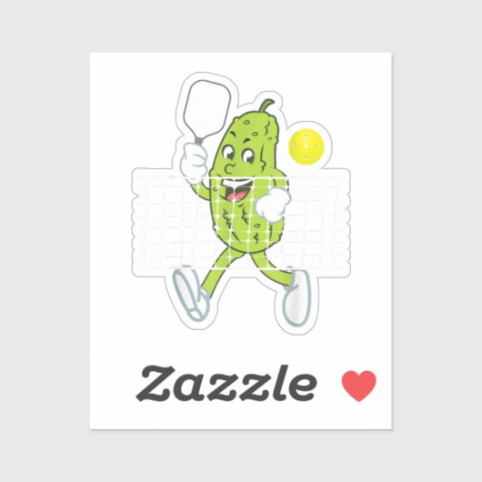 Pickle Speling Pickleball - Funny Pickleball Paddl Sticker (Vel)