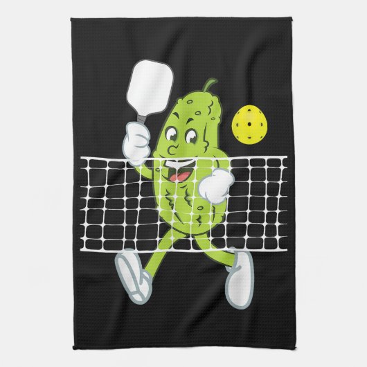Pickle Speling Pickleball - Funny Pickleball Paddl Theedoek (Verticaal)