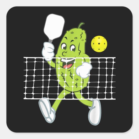 Pickle Speling Pickleball - Funny Pickleball Paddl Vierkante Sticker (Voorkant)