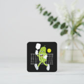 Pickle Speling Pickleball - Funny Pickleball Paddl Vierkante Visitekaartje (Staand voorkant)