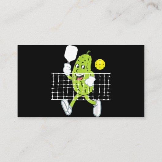 Pickle Speling Pickleball - Funny Pickleball Paddl Visitekaartje (Achterkant)