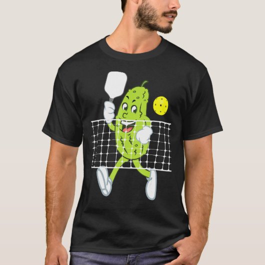 Pickle Speling Pickleball Funny Pickleball Paddle T-shirt (Voorkant)