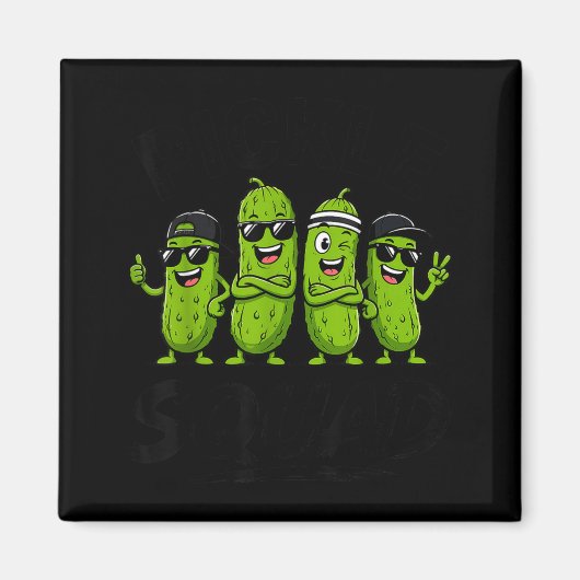 Pickle Squad Augurken Grappig Augurk Liefhebber De Magneet (Voorkant)