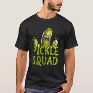 Pickle Squad Koele Komkommer Karakters Cartoon Gro T-shirt